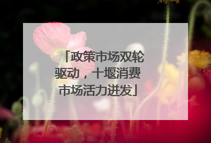 政策市场双轮驱动，十堰消费市场活力迸发