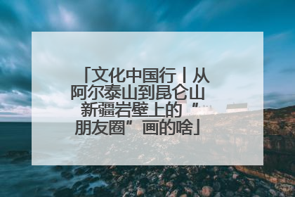 文化中国行丨从阿尔泰山到昆仑山 新疆岩壁上的“朋友圈”画的啥