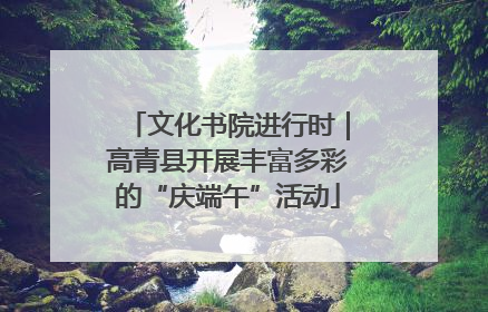 文化书院进行时｜高青县开展丰富多彩的“庆端午”活动