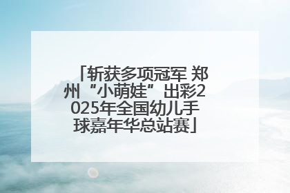 斩获多项冠军 郑州“小萌娃”出彩2025年全国幼儿手球嘉年华总站赛