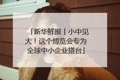 新华鲜报丨小中见大！这个博览会专为全球中小企业搭台