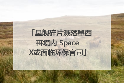 星舰碎片溅落墨西哥境内 SpaceX或面临环保官司
