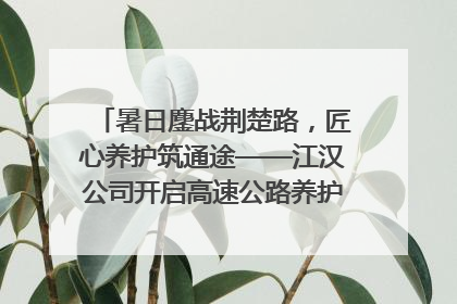 暑日鏖战荆楚路，匠心养护筑通途——江汉公司开启高速公路养护专项工程建设热潮