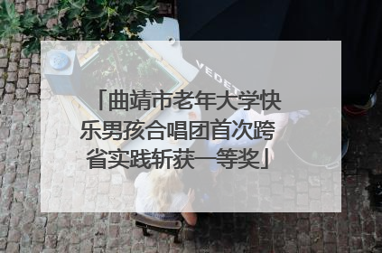 曲靖市老年大学快乐男孩合唱团首次跨省实践斩获一等奖