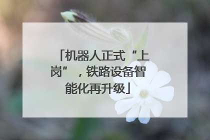 机器人正式“上岗”，铁路设备智能化再升级