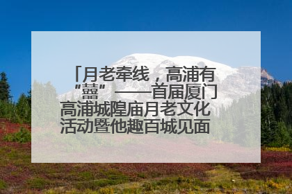 月老牵线，高浦有“囍”——首届厦门高浦城隍庙月老文化活动暨他趣百城见面会隆重举办