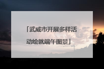 武威市开展多样活动绘就端午图景