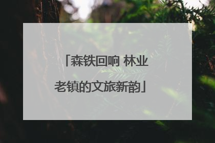 森铁回响 林业老镇的文旅新韵
