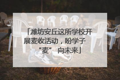 潍坊安丘这所学校开展麦收活动，盼学子 “麦” 向未来
