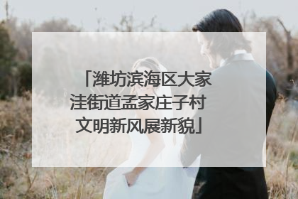 潍坊滨海区大家洼街道孟家庄子村文明新风展新貌