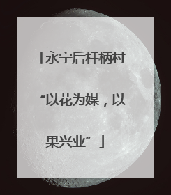 永宁后杆柄村“以花为媒，以果兴业”