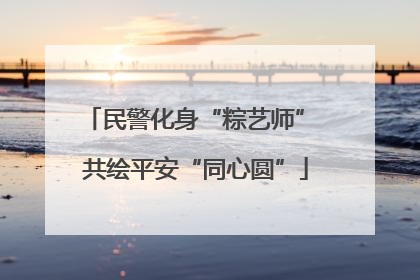 民警化身“粽艺师” 共绘平安“同心圆”
