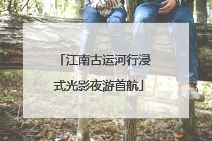 江南古运河行浸式光影夜游首航