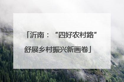沂南：“四好农村路”舒展乡村振兴新画卷