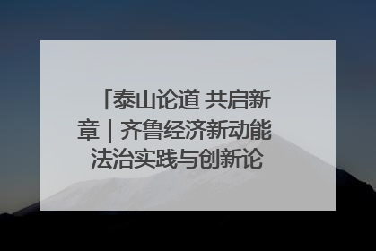 泰山论道 共启新章｜齐鲁经济新动能 法治实践与创新论坛成功举办