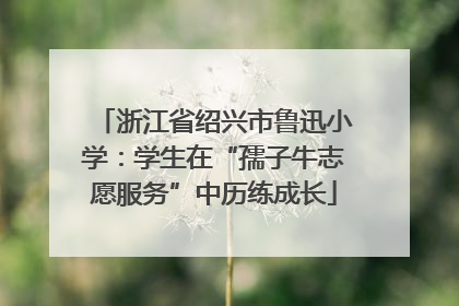 浙江省绍兴市鲁迅小学：学生在“孺子牛志愿服务”中历练成长