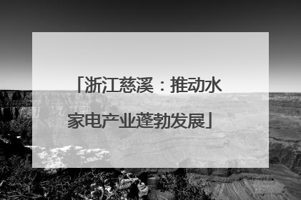 浙江慈溪：推动水家电产业蓬勃发展