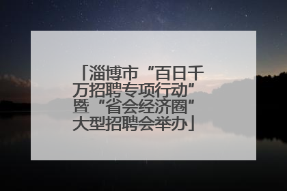 淄博市“百日千万招聘专项行动”暨“省会经济圈”大型招聘会举办