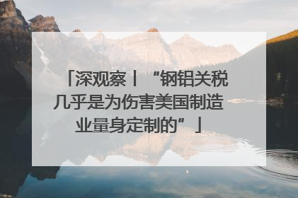 深观察丨“钢铝关税几乎是为伤害美国制造业量身定制的”