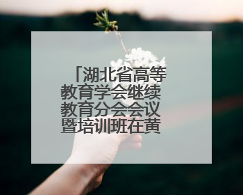 湖北省高等教育学会继续教育分会会议暨培训班在黄冈圆满落幕