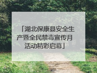 湖北保康县安全生产暨全民禁毒宣传月活动精彩启幕