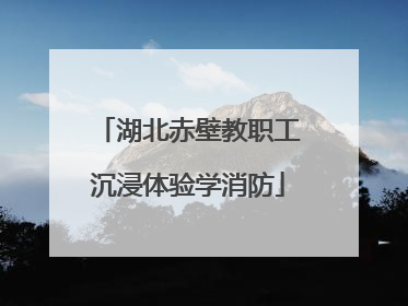 湖北赤壁教职工沉浸体验学消防