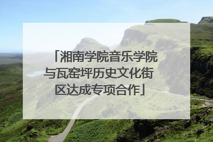 湘南学院音乐学院与瓦窑坪历史文化街区达成专项合作
