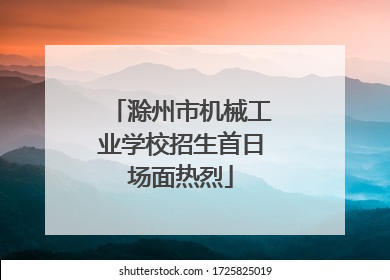 滁州市机械工业学校招生首日场面热烈