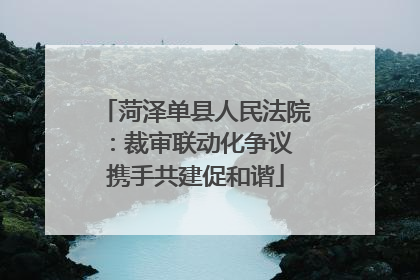 菏泽单县人民法院：裁审联动化争议 携手共建促和谐