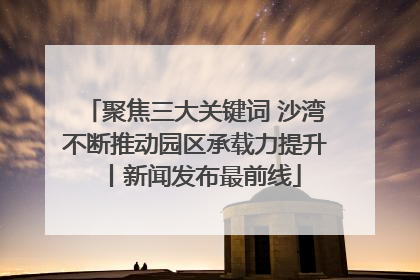 聚焦三大关键词 沙湾不断推动园区承载力提升丨新闻发布最前线