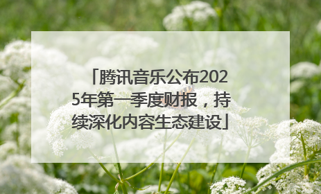 腾讯音乐公布2025年第一季度财报，持续深化内容生态建设
