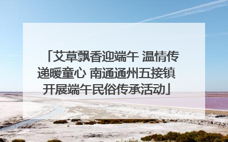艾草飘香迎端午 温情传递暖童心 南通通州五接镇开展端午民俗传承活动