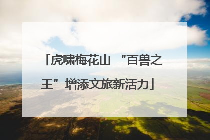 虎啸梅花山 “百兽之王”增添文旅新活力