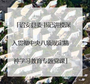 诏安县委书记讲授深入贯彻中央八项规定精神学习教育专题党课