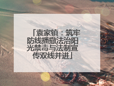 袁家镇：筑牢防线播撒法治阳光禁毒与法制宣传双线并进