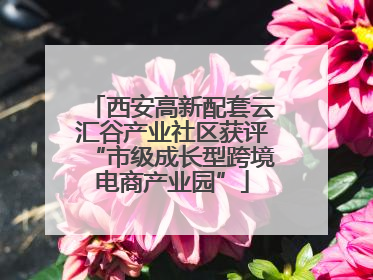 西安高新配套云汇谷产业社区获评“市级成长型跨境电商产业园”