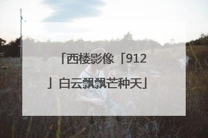 西楼影像「912」白云飘飘芒种天