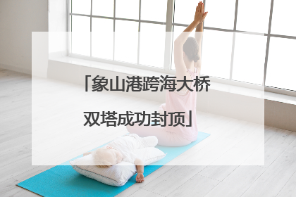 象山港跨海大桥双塔成功封顶