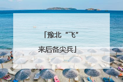 豫北“飞”来后备尖兵