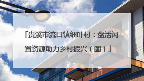 贵溪市流口镇细叶村：盘活闲置资源助力乡村振兴（图）