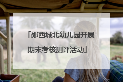 郧西城北幼儿园开展期末考核测评活动