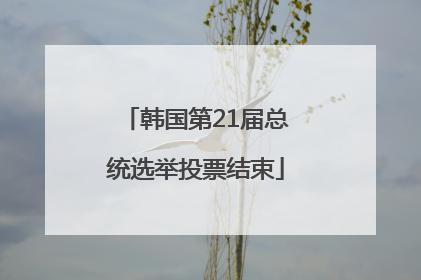 韩国第21届总统选举投票结束