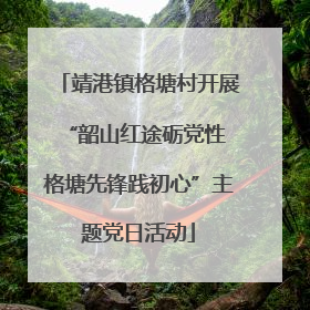 靖港镇格塘村开展“韶山红途砺党性 格塘先锋践初心”主题党日活动