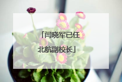 闫晓军已任北航副校长