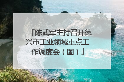 陈武军主持召开德兴市工业领域重点工作调度会（图）