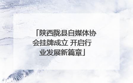 陕西陇县自媒体协会挂牌成立 开启行业发展新篇章