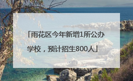 雨花区今年新增1所公办学校，预计招生800人