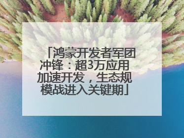 鸿蒙开发者军团冲锋：超3万应用加速开发，生态规模战进入关键期