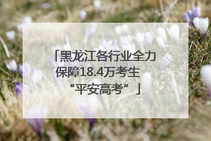 黑龙江各行业全力保障18.4万考生“平安高考”
