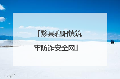 黟县碧阳镇筑牢防诈安全网